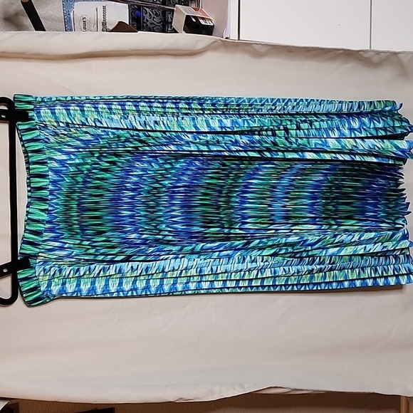 Chico's Dresses & Skirts - Stunning Chico’s Full length Skirt Blue Green sz 3